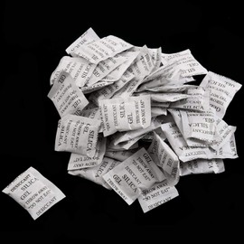 Jesnoe 50 Pieces Silica Desiccant Drying Humidity Absorber Sachets Bags