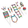 Bird Toy Set Colorful Boredom Relief Chewing Climbing Parrot Swing