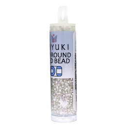 Miyuki Round Seed Beads Size 15/0 8.2 Gram Tube Silver Lined Crystal 15-91