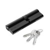 XFORT Matt Black Euro Cylinder Lock 45/45 (90mm), Door Barrel