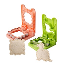 QinhBting 2PCS Sandwich Cutters,Crustless Breakfast Sandwich Cutter and Sealer Set Great for Children Boys Girls Lunchbox and Bento Box