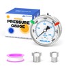 MEANLIN MEASURE 0~3000Psi Stainless Steel Liquid Filled Pressure Gauge 2.5"