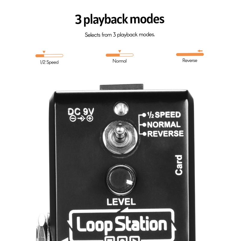 ammoon Loop Station Mini Guitar Looper Effect Pedal 10 Minutes