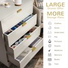 UYIHOME Modern 4 Drawer Dresser, 37inch Tall Dresser Chest with