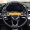 KAFEEK Carbon Fiber Steering Wheel Cover, Universal 15 inch, Anti-Slip,