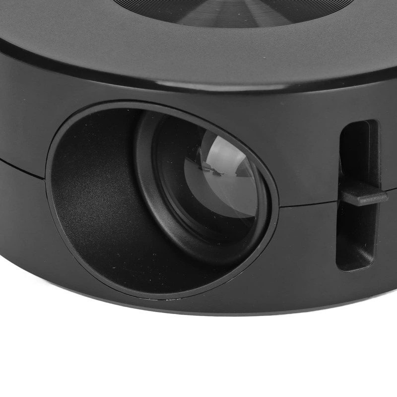 Mini LED Projector, Speaker Mini Video Projector USB 2.0 Clear