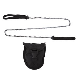 64 Links 31 Cutter 3/8 48 Inch High Reach Tree Limb Hand Rope Chain Saw with Black Paracord