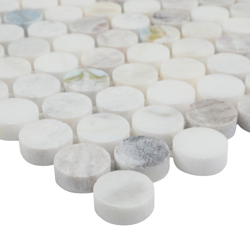MSI Cloudland Round Pattern Polished Marble Mosaic Floor and Wall