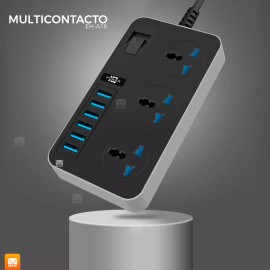 Maíz Multicontacto Cargador Barra Usb Supresor Picos Escritorio