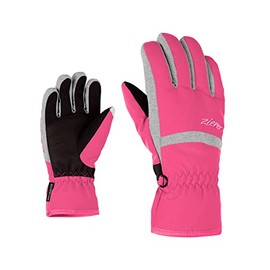 Ziener Lejano Children's As(r) Gloves, Junior Ski Gloves, Winter Sports | Waterproof, Breathable, Pop Pink, 5
