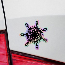 Holographic Decal Stickers of Snow Crystal 34 Premium Waterproof Vinyl Decal Stickers for Laptop Phone Accessory Helmet Car Window Mug Tuber Cup Door Wall Decoration NVCVER3g84721HO