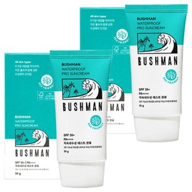 Bushman Waterproof Pro Sun Cream SPF50+ PA++++, 50g, 2 pieces / 부쉬맨 워터프루프 프로 선크림 SPF50+ PA++++, 50g, 2개