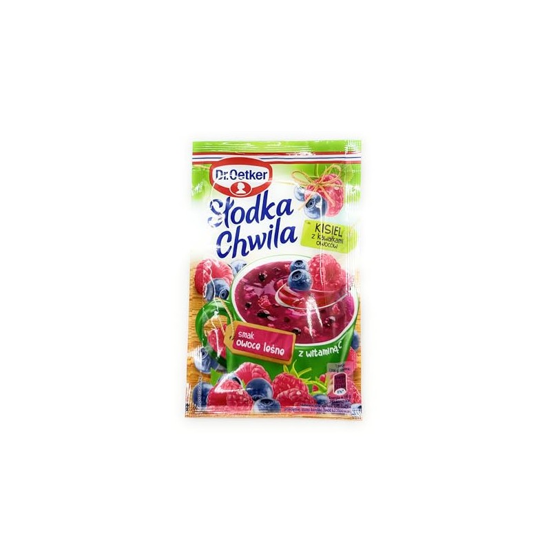 Dr Oetker Slodka Chwila Kisiel Forest Fruit 5-pack 5x31.5g/5x1.1oz Eastern