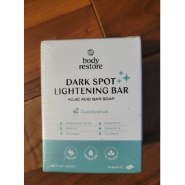 Kojic New Body Restore Dark Spot Lightening Bar Soap (2  pack) Kojic Acid Eucalyptus