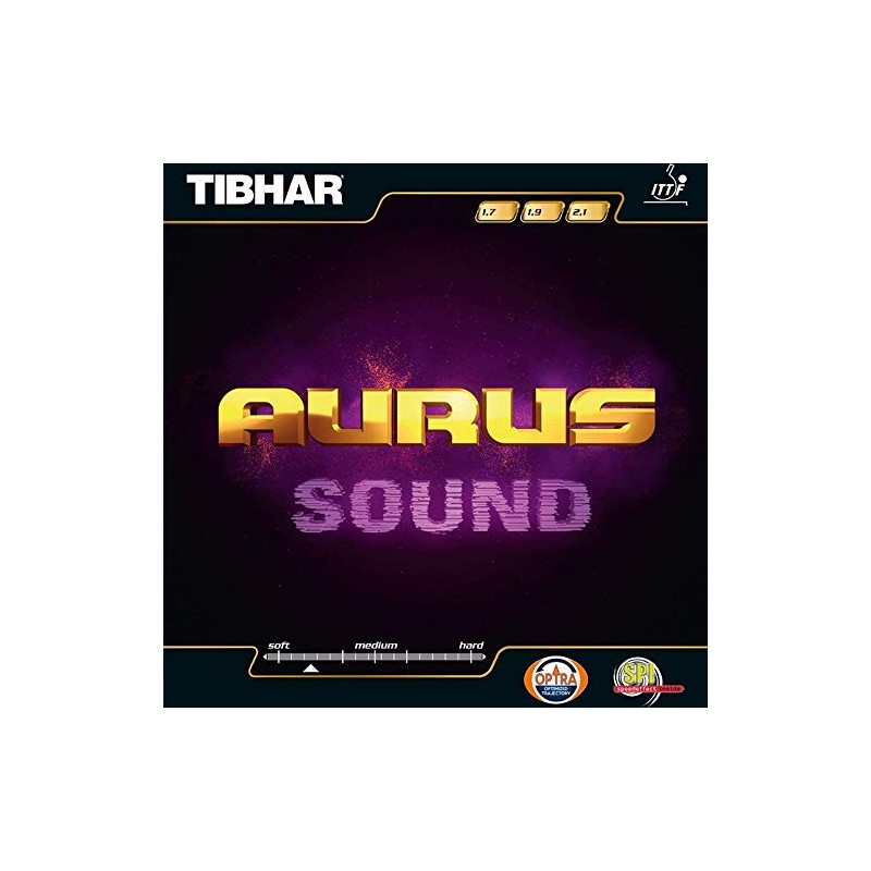 TIBHAR AURUS SOUND TABLE TENNIS RUBBER (Red, 2.1mm)