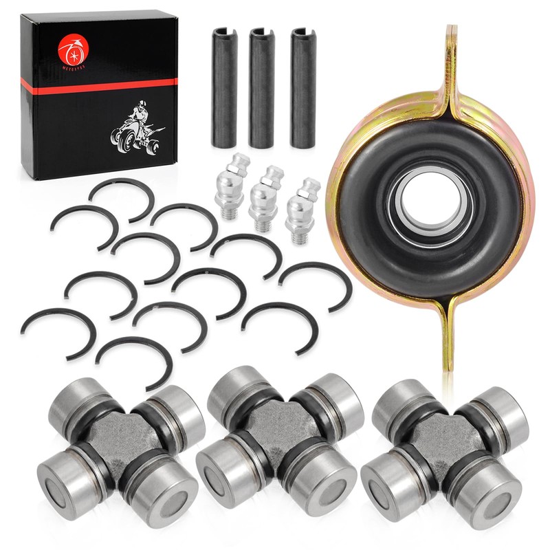 Front Rear Propeller Shaft Bearing Carrier & u-joint For Polaris