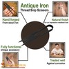 Lord Of Battles Iron Scissors Hand-Forged Iron Thread Snips/Sheers Fully