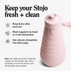 STOJO Collapsible Sports Water Bottle - Leak-Proof Reusable Silicone Travel
