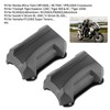 25mm/1in Motorcycle Bumper Guard Anti Drop Rubber Protector Universal Fit