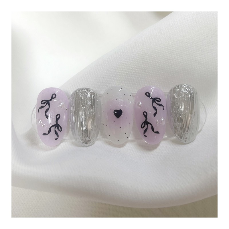 [Handmade Nail Tips] Ballet Core Nail Tips - Petit Almond