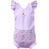 Splash About Happy Nappy Suit, Lilac Spring