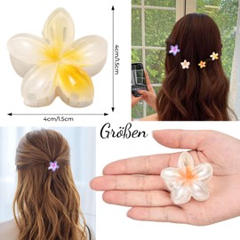 Pack of 15 Small Flower Hair Clips for Women and Girls - Hair Clips with Flower Design, Flower Hair Clips, Flower Clips - Hair Styling Accessories, Suitable for Thick Hair, Size (4 cm)