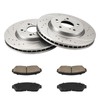 PHILTOP Front Brake Pads and Rotors kit Fit for Honda