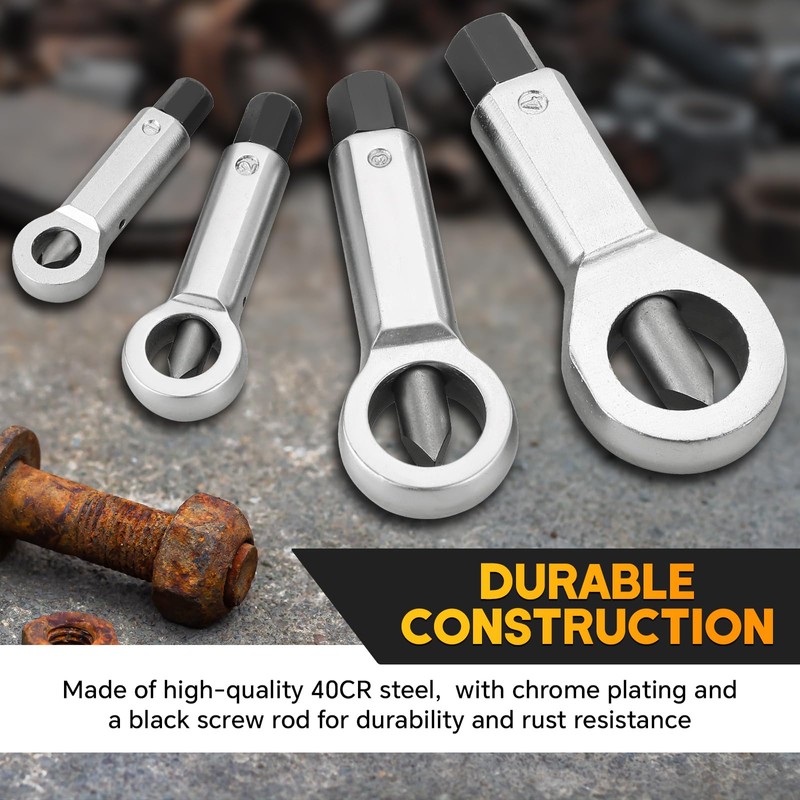 weyleity 4 Pack Metal Nut Splitter Set | Heavy Duty