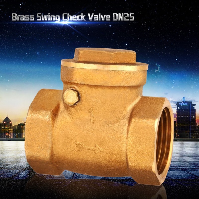 DN25 Female Thread Brass Check Valve Disposable Check Valve 232PSI