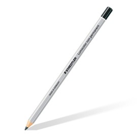 STAEDTLER 108-9 Lumocolor Omnichrom Non-Permanent Pencil - Black (Box of 12)