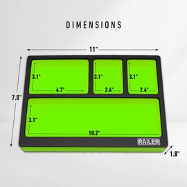 Railer EVA Foam Tool Tray – Premium Tool Box Accessories & Storage Organizer with a Built-In Bit & Socket Organizer for Your Tool Drawer