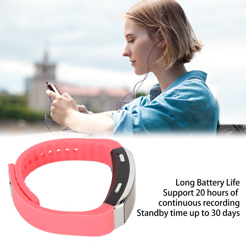 Recorder Watch HD Noise Reduction Voice Activated Music Player Sound