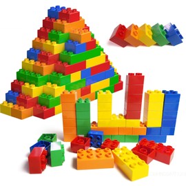 Cabeeskii Large Building Blocks, 60PCS Big Building Bricks Sets for Age 3-5, Compatible with Duplo Building Blocks Ideal Toy for Toddlers from 3 Years