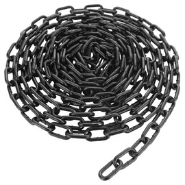 ABuff 6M 304 Stainless Steel Chain, 1/4In × 19.68Ft Heavy Duty Chain Links 6mm Welded Hot Metal Dipped Bright Shiny Chrome Plated and Polished DIY for Fence Gate Bike Cycle Security Lock