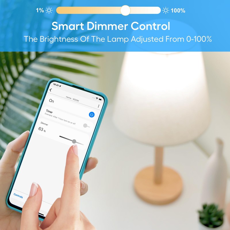 Z-Wave Dimmer Plug 800 Series Zwave Smart Plug，Dimmable Outlet Built-in