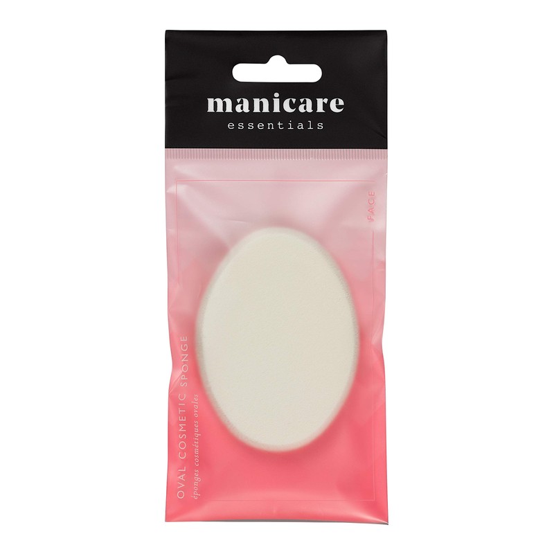 Manicare Oval Cosmetic Sponge, Latex Free, Blending Sponge For Liquid,