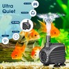 NFESOLAR Submersible Water Pump 120GPH, Ultra Quiet Submersible Pump with