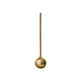 Creative Co-Op Stainless Steel Olive Spoon with Antique Brass Finish