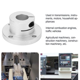 Flange Coupling, D20 Round Compact Linear Bearing Flange Series Round Flange Linear Ball Bearing High Precision Base Shaft Support 20 mm / 0.79 in