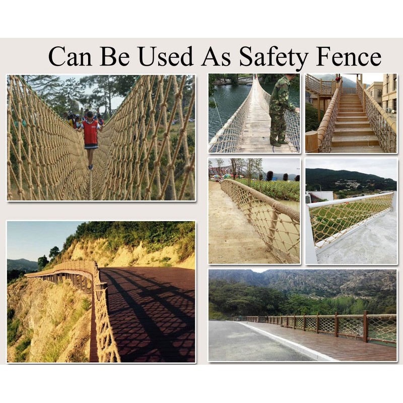 LGLFDJ Safety Anti-Fall Fence Net for Children Pet Cat,Hemp Rope
