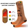SNOW DEER Heated Socks, APP Controlled Rechargeable Socks for Men