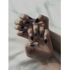 [Hiphan Nail Daily Nail] Black and White Detail Heart Line