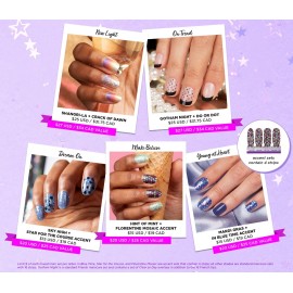 Color Street High Five Anniversary Throwbacks Gotham Night Hint Mint Crack Dawn - In Blue Time (Accent Pack)