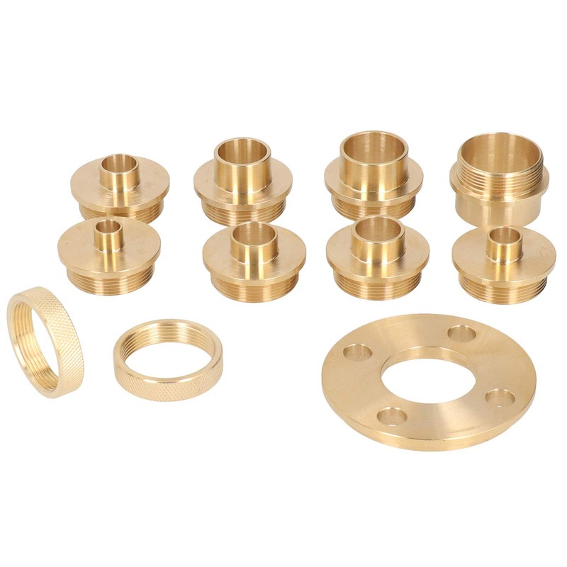 Router Guide Kit, 11-Piece Set Brass Router Template Guide Kit,