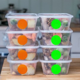 Round Stickers 50 mm Circle Labels Colour Coding Dot Vinyl Floor Sticker Waterproof Removable Roll of 200 Fluorescent Orange