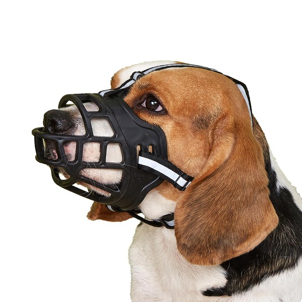 Dog Muzzle - Adjustable Muzzle for Small Dogs, Free Breathing