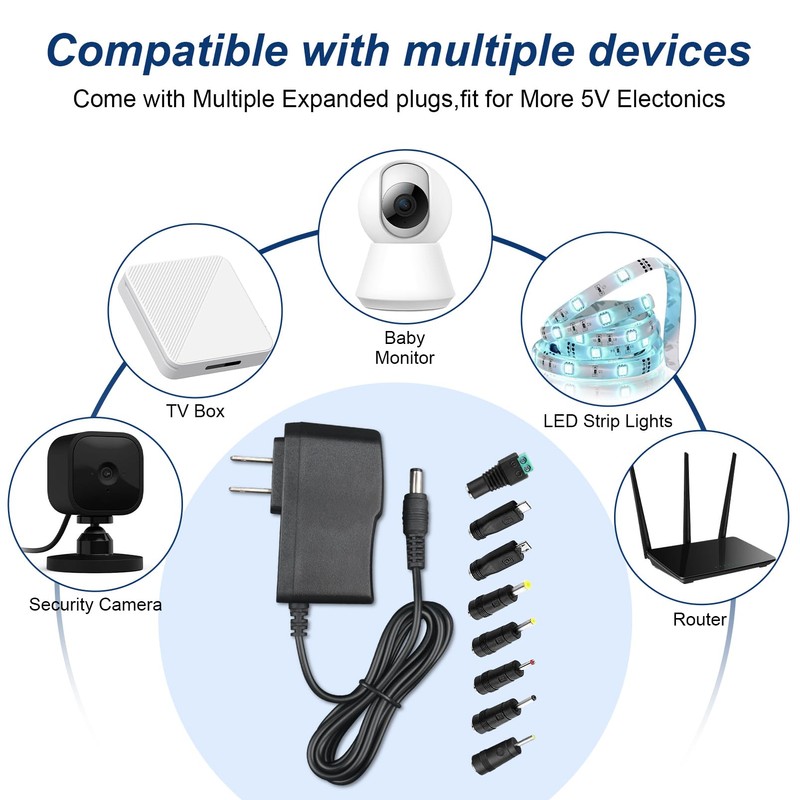 LeTaoXing 5V 1A Power Adapter Supply 5W AC DC 5