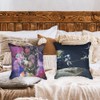 Ulticool - Cushion Cover - Astronaut Over Earth Moon Rocket