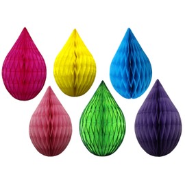 Devra Party Mini-Dekorationen, Regenbogenfarben, 12,7 cm, 6 Stück