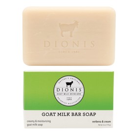 Dionis Goat Milk Skincare 6oz Verbena  Cream Jabón de barra perfumado para manos y cuerpo - Hidrata, restaura, para todo tipo de piel, no graso, sin  